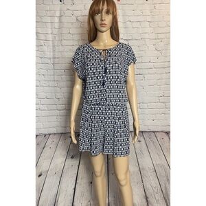 Vince Camuto Navy Tassels Romper Size S